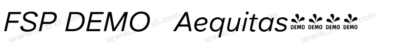 FSP DEMO   Aequitas字体转换